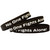 3 of Black No One Fights Alone Wristbands