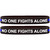 2 of Blue Line No One Fights Alone Wristbands