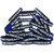 20 of Blue Line No One Fights Alone Wristbands