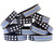 10 of Bold Flag Blue Line Wristbands