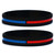 2 of Combined Red and Blue Line Wristbands