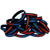 20 of Combined Red and Blue Line Wristbands