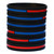 5 of Combined Red and Blue Line Wristbands