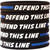 5 of Defend this Line Wristbands