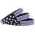 3 of Flag Thin Blue Line Wristbands