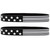 2 of Flag Thin Gray Line Wristbands