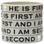 5 of He is First and I am Second Wristbands