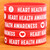 10 of Heart Health Awareness Wristbands