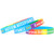 3 of Infinity Sign Rainbow Autism Acceptance Wristbands