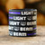 5 of Light the Beam Wristbands