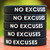 100 of No Excuses Wristbands