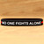 2 of No One Fights Alone Thin Red Line Wristbands