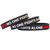 3 of No One Fights Alone Thin Red Line Wristbands