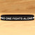 100 of No One Fights Alone White Line Wristbands