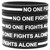 5 of No One Fights Alone White Line Wristbands
