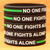 5 of No One Fights Along Green Line Wristbands