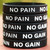100 of No Pain No Gain Wristbands