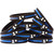 10 of One Asterisk Bracelets Thin Blue Line Wristbands
