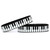 2 of Piano Key Musical Design Wristbands