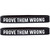 2 of Prove them Wrong Wristbands
