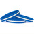 3 of Thin White Line on Blue Wristbands