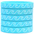5 of Waves on Blue Wristband