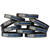 10 of Worn Distressed Flag Blue Line Wristbands