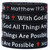 5 of With God All Things Are Possible Matthew 29:26 Wristbands