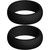 Two (2) of Black Silicone Rings