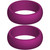 Two (2) of Maroon Silicone Rings