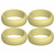 Four (4) of Light Gold Silicone Rings