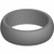 Four (4) of Solid Gray Silicone Rings