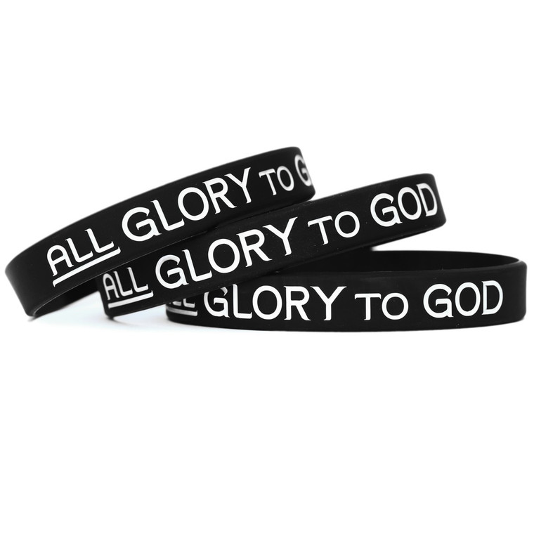 3 of All Glory to God Wristbands