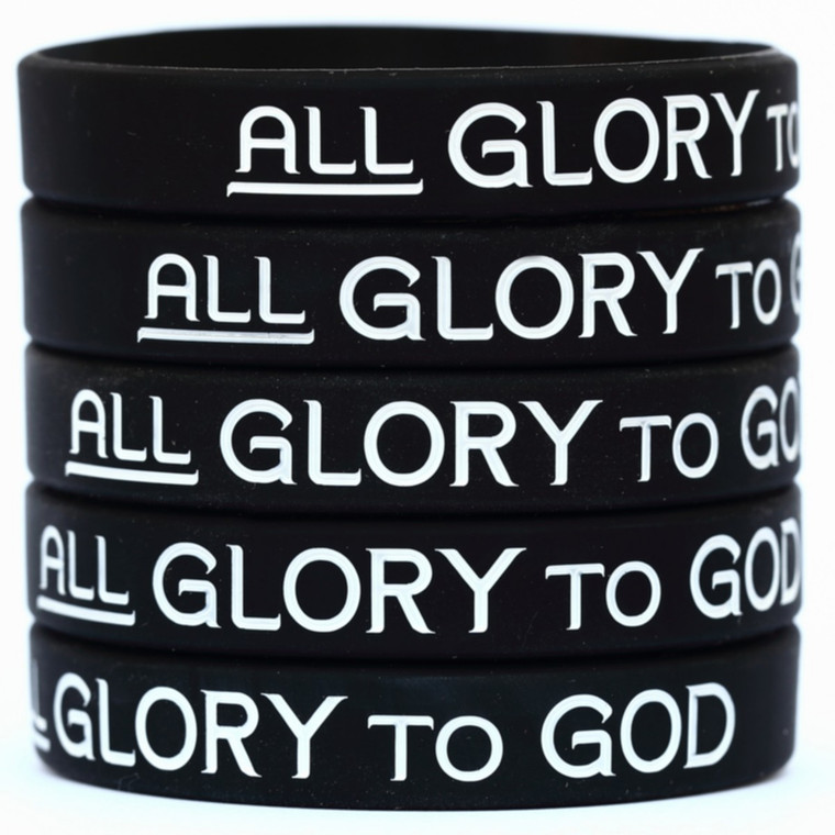 5 of All Glory to God Wristbands
