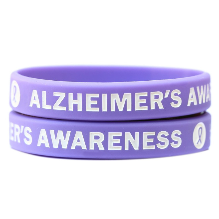 2 of Alzheimers Awareness Wristbands