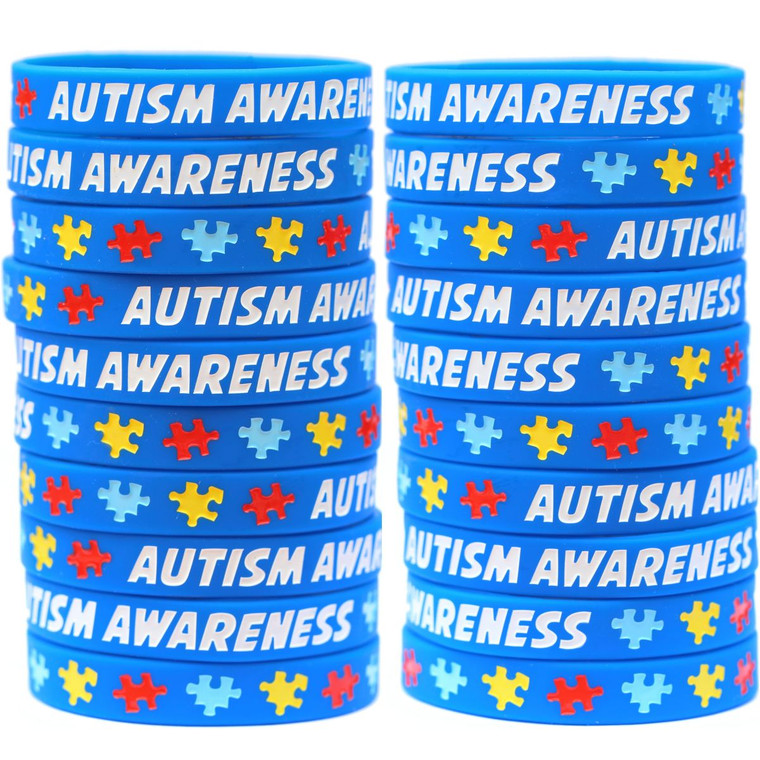 20 of Autism Awareness Wristbands