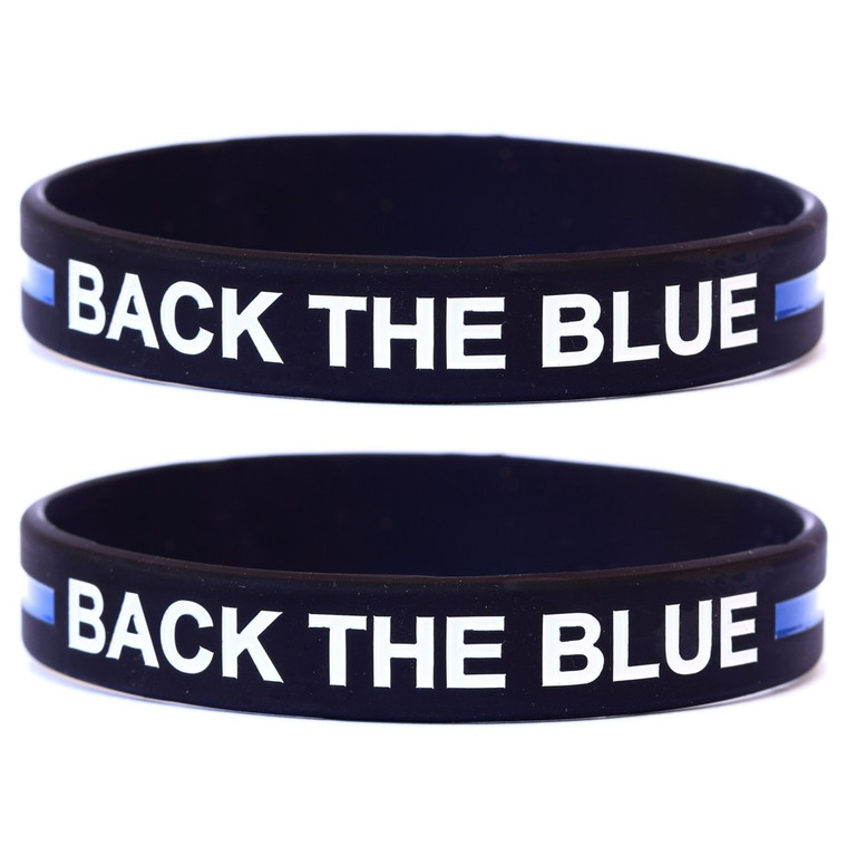2 of Back the Blue Wristbands
