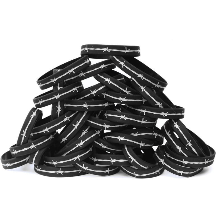 50 of Barbed Wire Wristbands