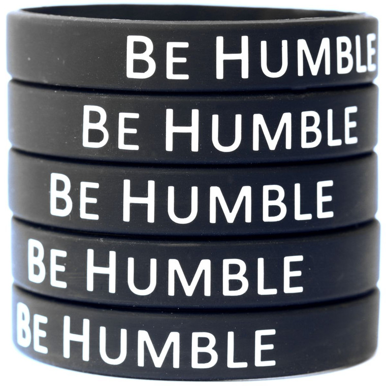 5 of Be Humble Wristbands