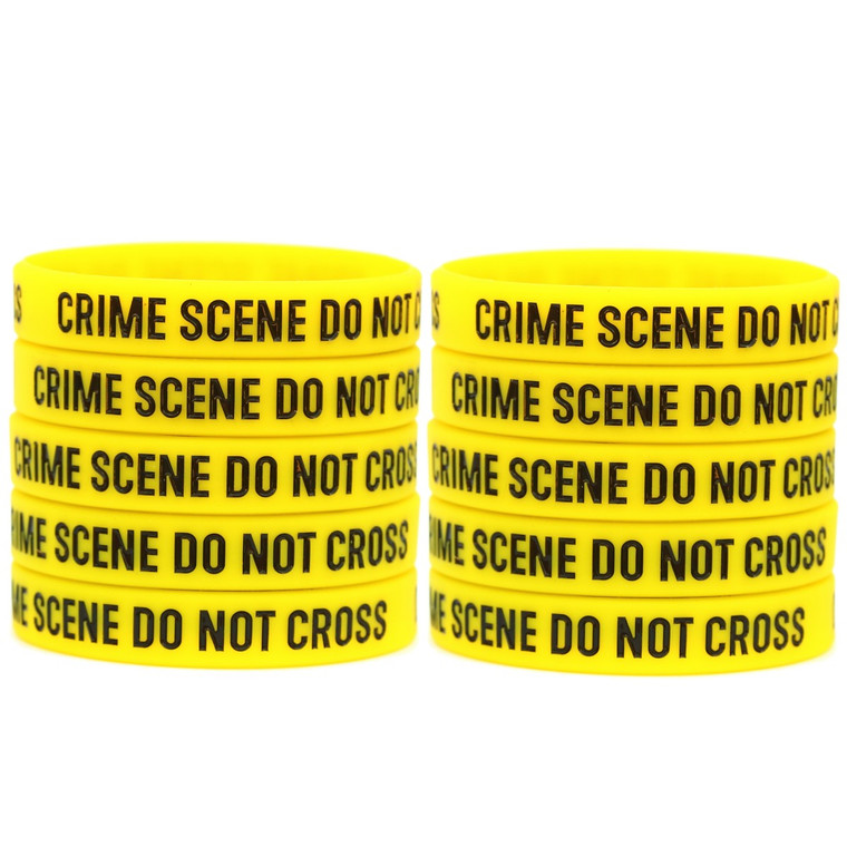 10 of Crime Scene Wristbands