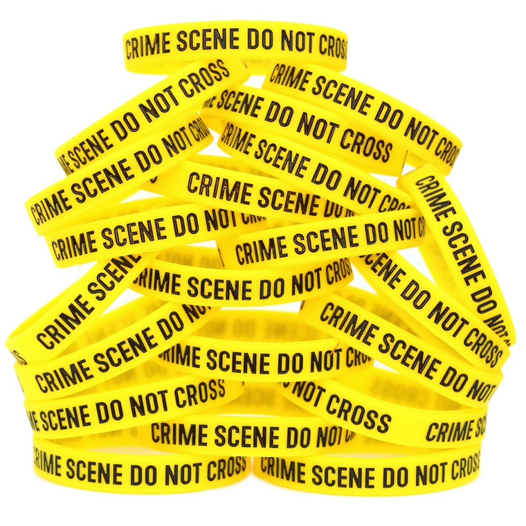 20 of Crime Scene Wristbands