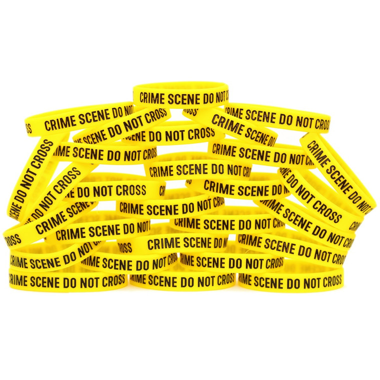 30 of Crime Scene Wristbands