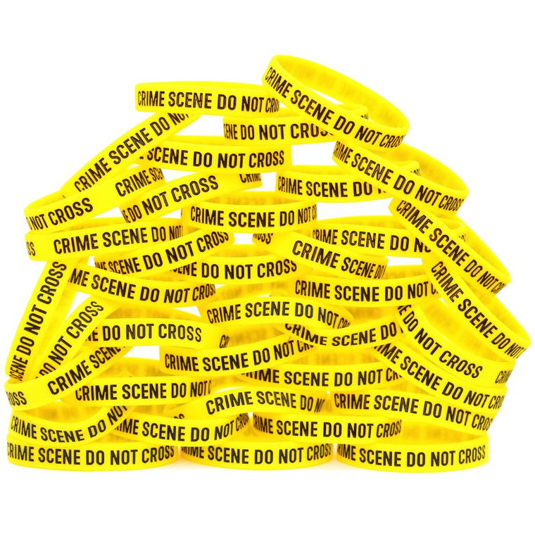 40 of Crime Scene Wristbands
