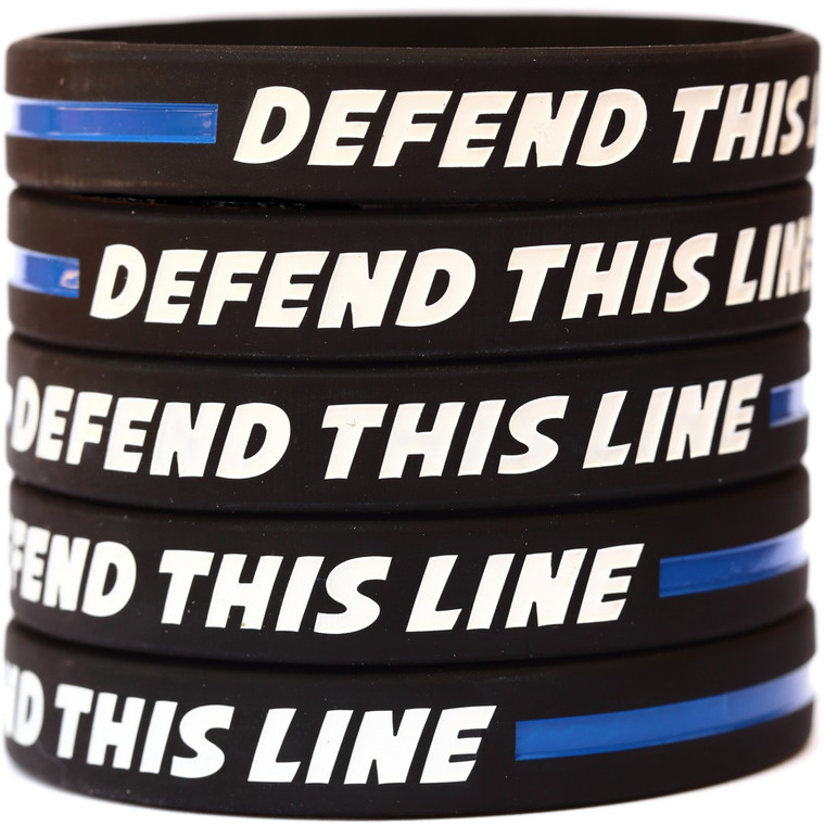 5 of Defend this Line Wristbands