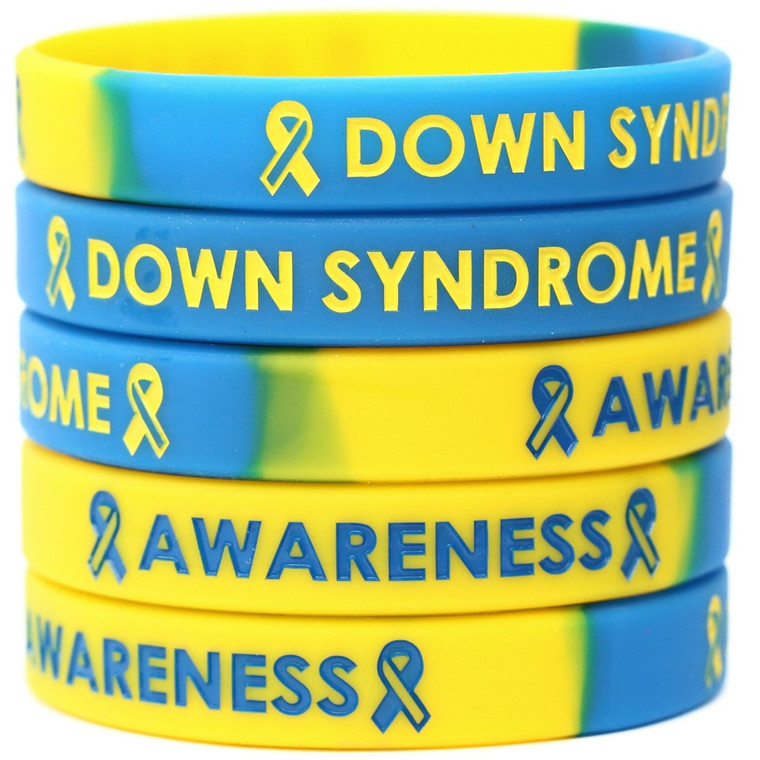 5 of Down Syndrome Awareness Wristbands