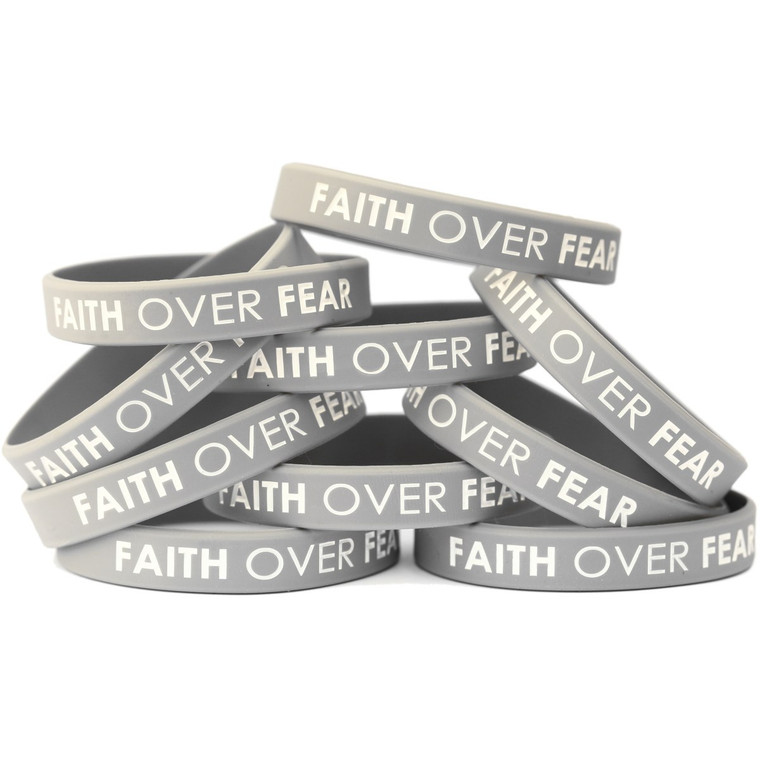 10 of Faith Over Fear Wristbands
