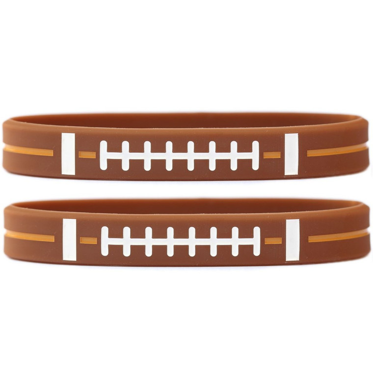 2 of Football Wristbands