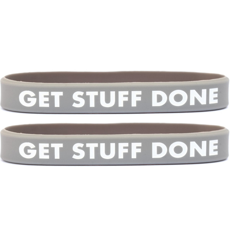 2 of Get Stuff Done Wristbands