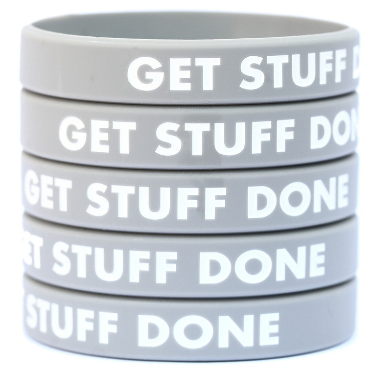 5 of Get Stuff Done Wristbands