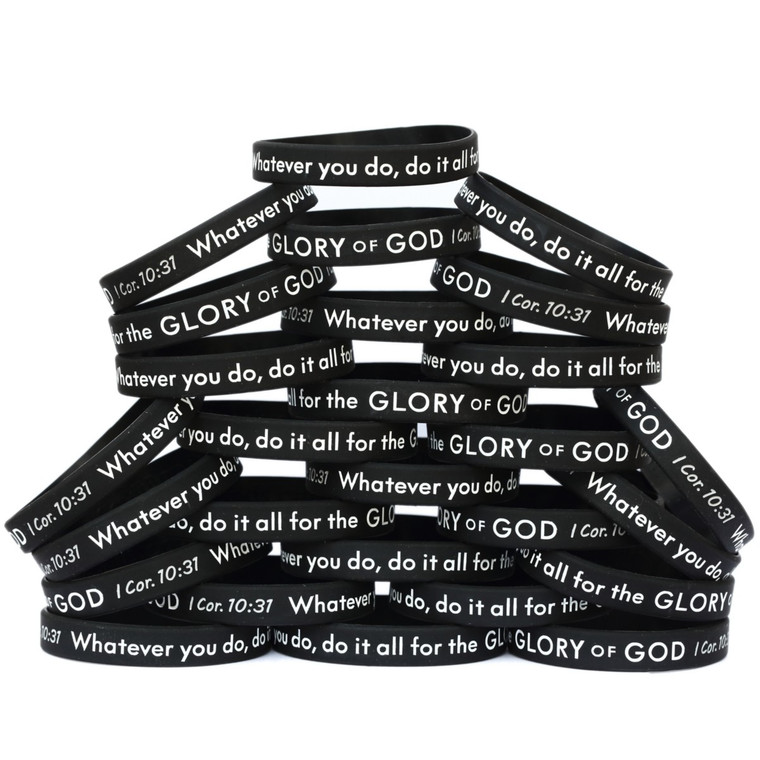 20 of Do it All for the Glory of God I Corinthians 10:31 Wristbands